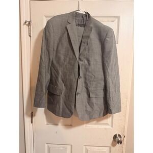 Vincenzi Mens Grey 100% Wool High Twist 2 piece Suit  46S